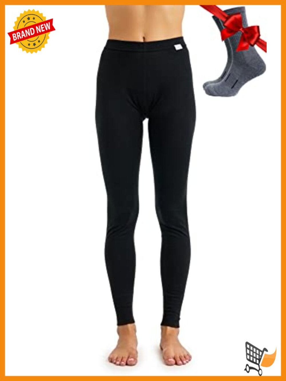 Merino Wool Base Layer Thermal Leggings Women Pants